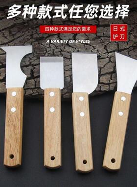 不锈钢锅底铲去油小工具日式开荒清洁铲刀美缝刀厨房家政清洁铲