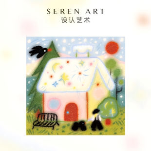 SEREN 雪屋 异形闪粉小拼图180片高级感成人版 挂墙插画礼物 ART