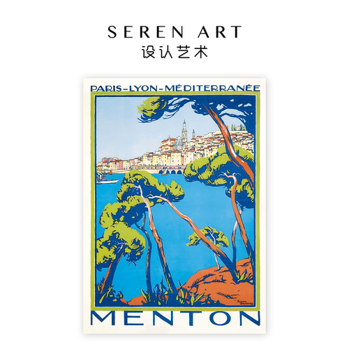 SEREN ART《晴岸芒通》挂墙画复古海报拼图1000片Vintage风景名画