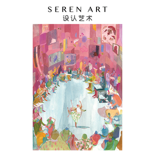 SEREN ART《博物馆写生夜》高级ins艺术装饰画成人礼物500片拼图