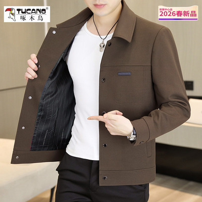 啄木鸟2026春季男士薄款夹克