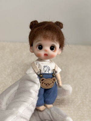 迷你软陶娃娃手工娃娃ymy幼体软陶娃头自制软陶人偶bjd mjd