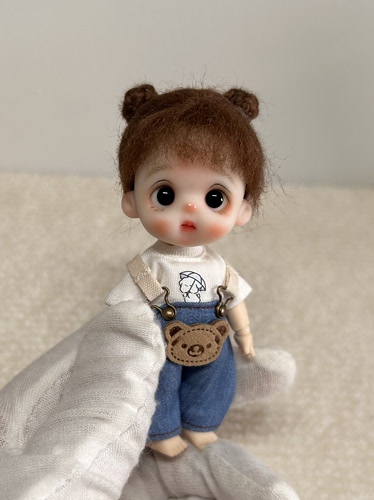 迷你软陶娃娃手工娃娃ymy幼体软陶娃头自制软陶人偶bjd mjd