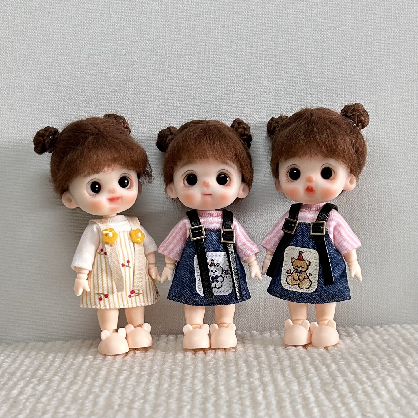 迷你软陶娃娃 手工娃娃 ymy幼体 软陶娃头 自制软陶人偶 bjd mjd
