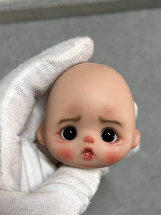 ob11娃娃定制 软陶娃娃8分娃头 浅烧肌 手工制作bjd个性定制