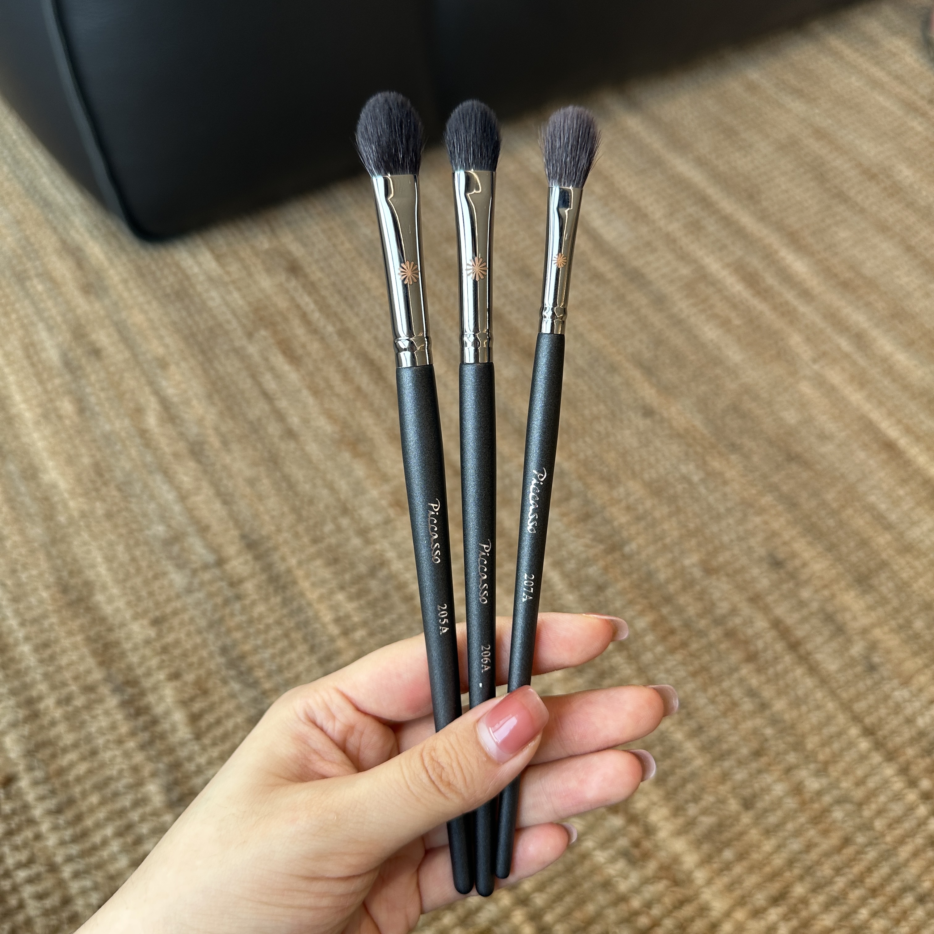 Piccasso/毕加索灰鼠毛205A/206A/207A大中小号眼影刷羊毛套刷