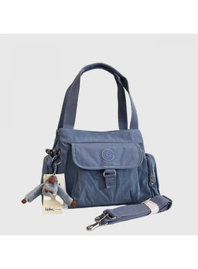 kipling单肩斜挎包休闲男女手提手腕背提包中号FELIX时尚袋盖包