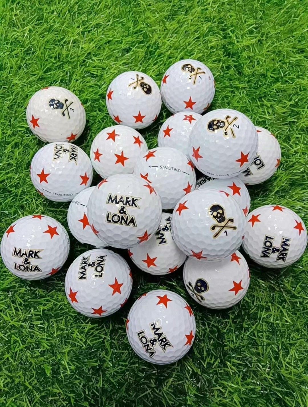 高尔夫球9.9新mark lona 五星骷髅王三层下场比赛高尔夫球