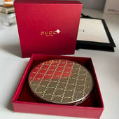 G家赠品金色复化妆镜翻盖折叠镜随身便携双面镜小镜子伴手礼