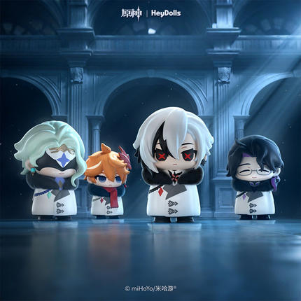 正品Suplay原神盲盒愚人众执行官Q版盒蛋周边手办公仔礼物玩具桌