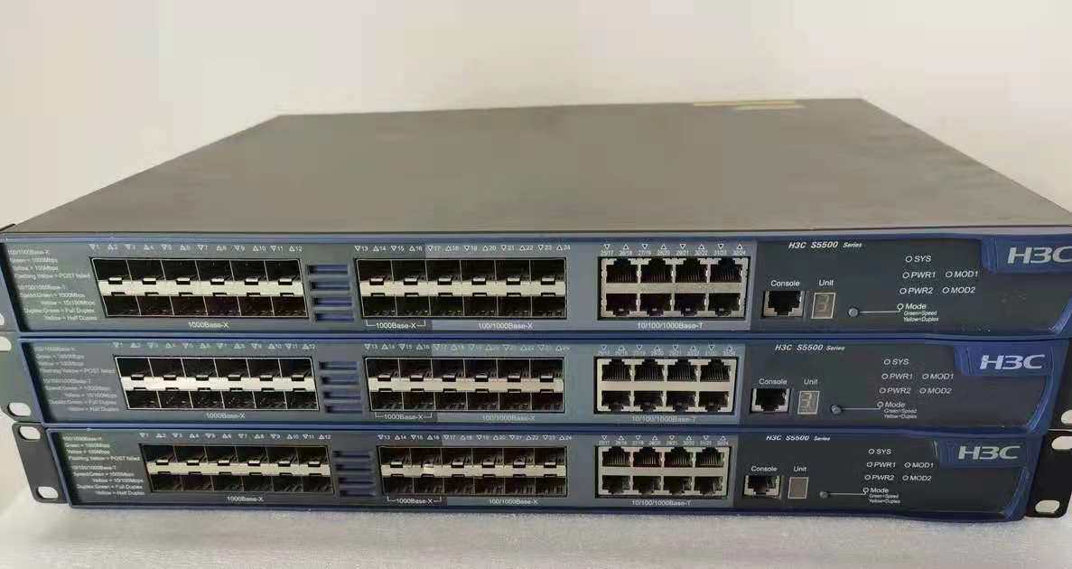 h3c s5500-28f-ei 24口sfp千兆光口 8 sfp电口 三层管理交换机