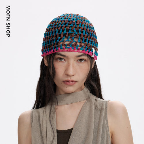 MOFN中古风纯手工针织包头帽