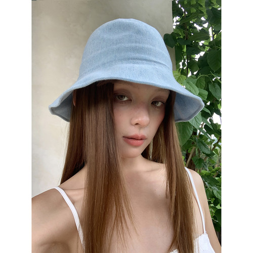 高级桑蚕丝/夏季透气防晒渔夫帽