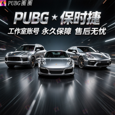 PUBG绝地求生保时捷帕拉梅拉保时捷911卡宴跑车联名车皮成品账号