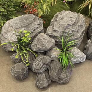 泡沫石头道具仿真假山假石头橱窗花园造景装 饰婚庆舞台摄影摆件等