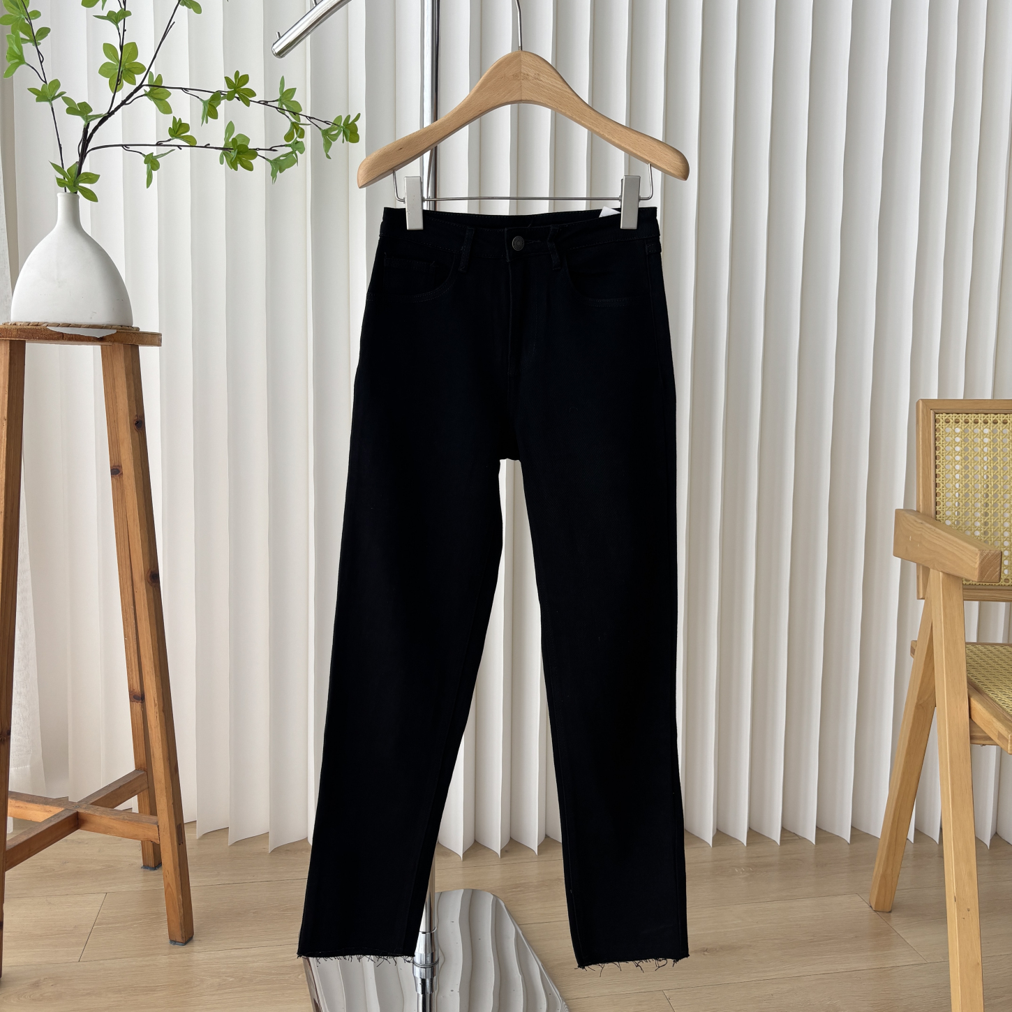 早秋新款时尚显瘦百搭拉链款休闲直筒裤13D3/00075