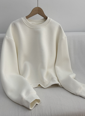 秋季新款简约百搭基础款圆领套头卫衣打底衫28E4/001056