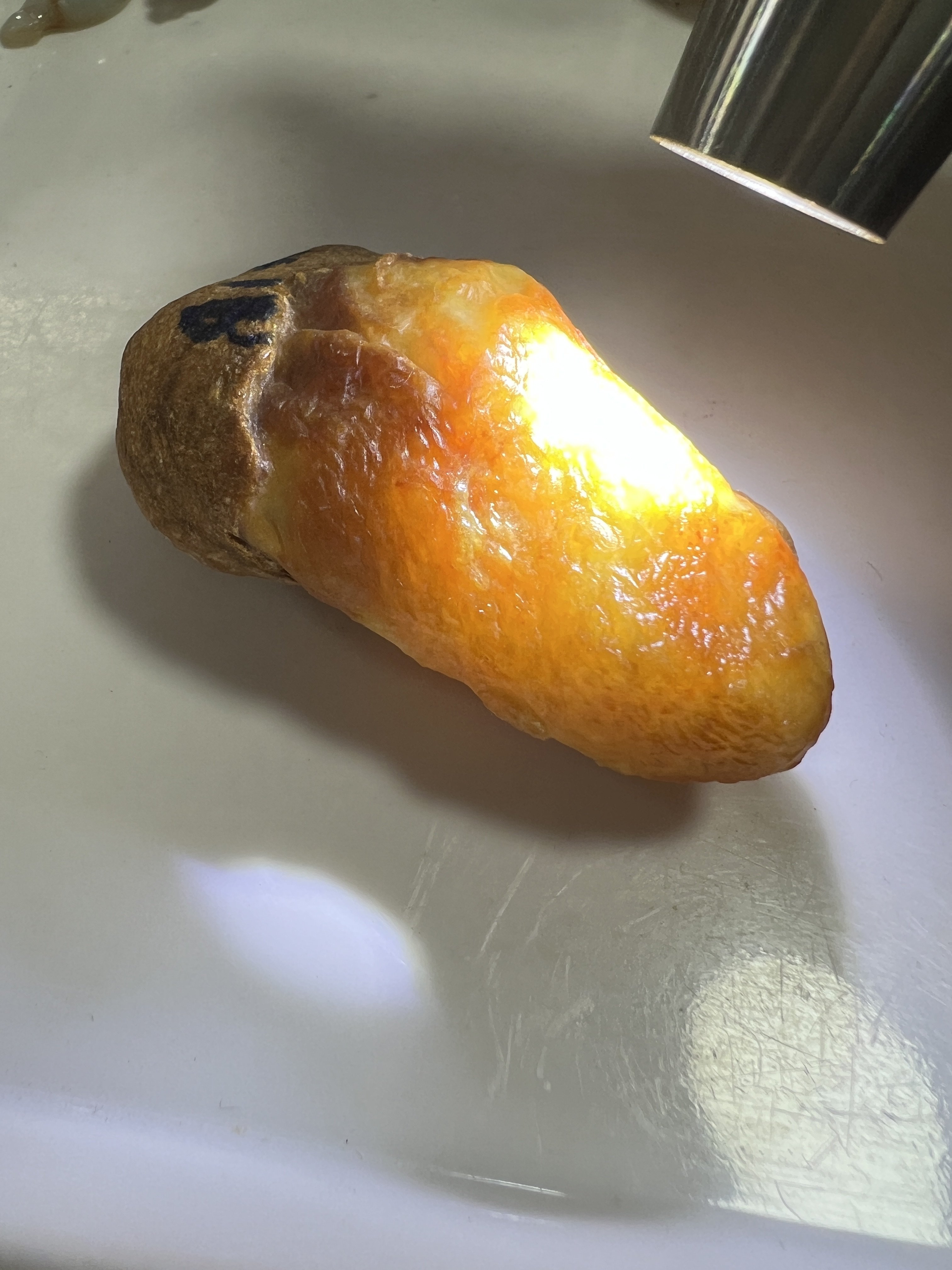 缅甸天然翡翠&middot;达马坎场口开窗黄翡原石