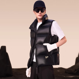 黑色亲子款 男童女童加厚羽绒马甲保暖小火山