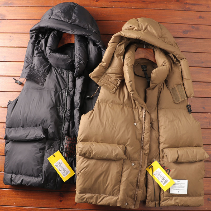 高充绒轻盈蓬松！90灰鸭绒防风防水外贸男士连帽保暖羽绒马甲背心,男装,常规马甲,淘宝优惠券,粉丝福利购,淘宝优惠卷
