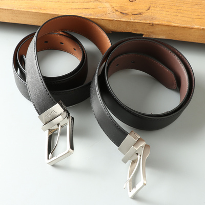 男商务休闲合金针扣式皮带腰带
