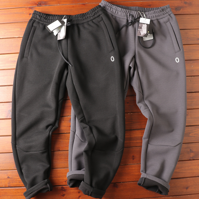 冬男士松紧腰保暖休闲裤