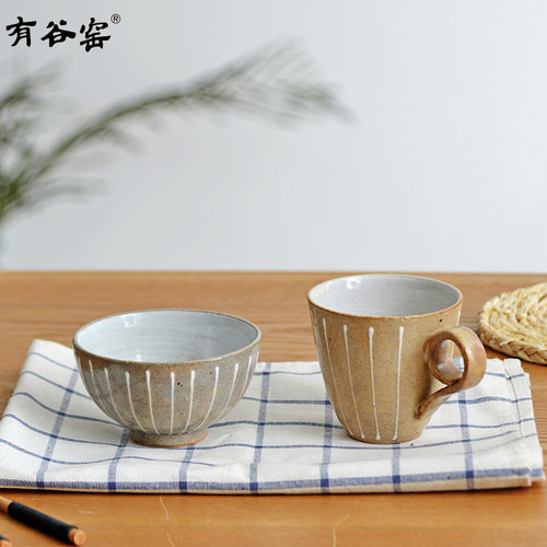 有谷窑日本进口礼盒杯碗套装餐具