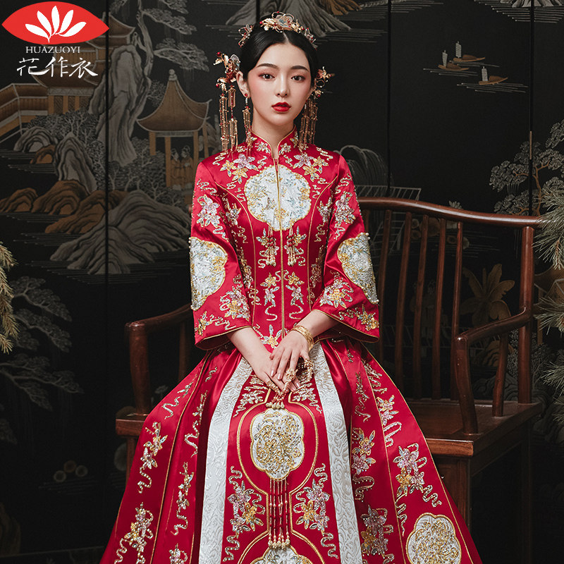 秀禾服2020新款婚纱中式新娘结婚礼服女古装嫁衣龙凤褂秀和服秋季