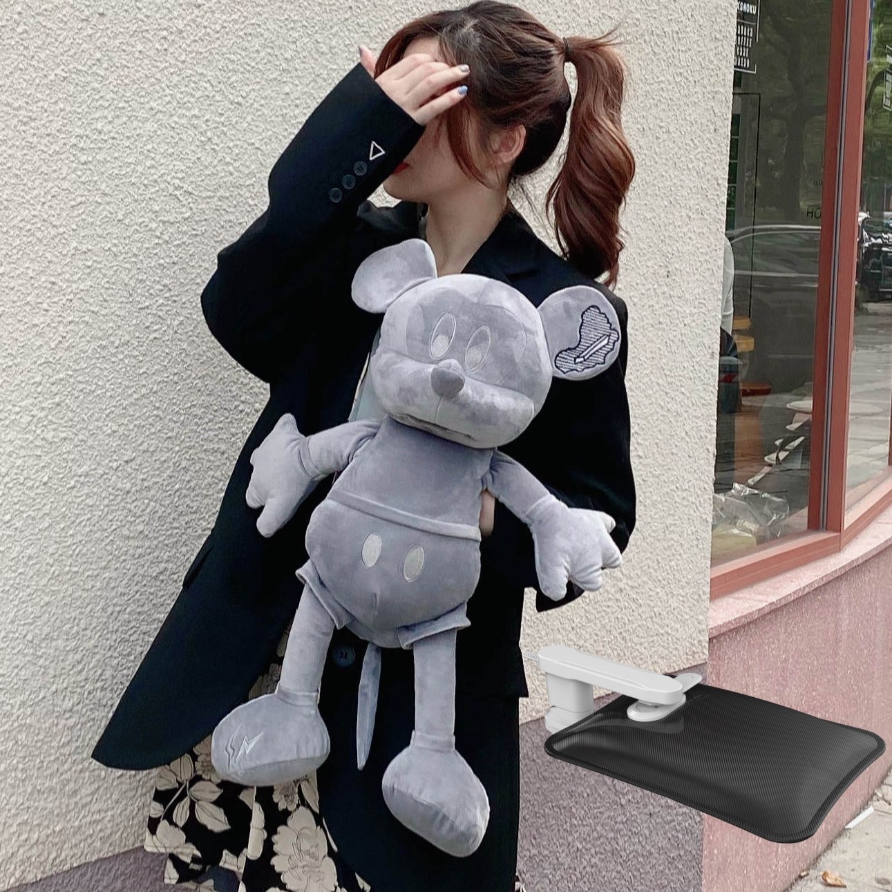 羞羞兔卡通充电热水袋国标防爆电暖宝女学生暖手宝暖水袋暖宝礼品