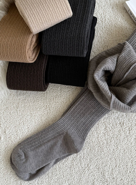 米图31%羊毛加绒直角袜跟连裤袜 柔软不勒脚无压力袜裤女日系薄绒