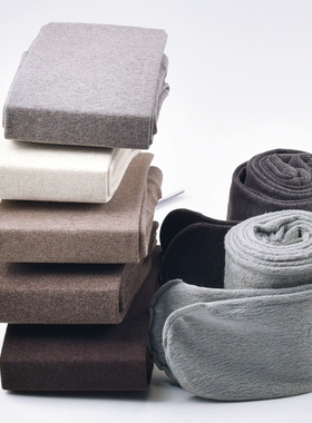 米图金棉加绒显瘦800D连裤袜加厚款日系棉打底袜女黑灰踩脚秋冬季