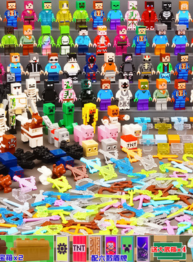 2024新款我的世界积木烦人的村民HIM全套人仔8-12岁儿童拼装玩具