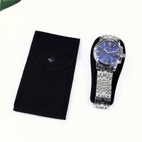 The Morandi pearl velvet watch storage bag is a portable watch box that protects individual velvet jewelry thumbnail 6