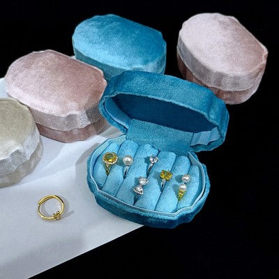 高级感轻奢ins风戒指绒布专用盒