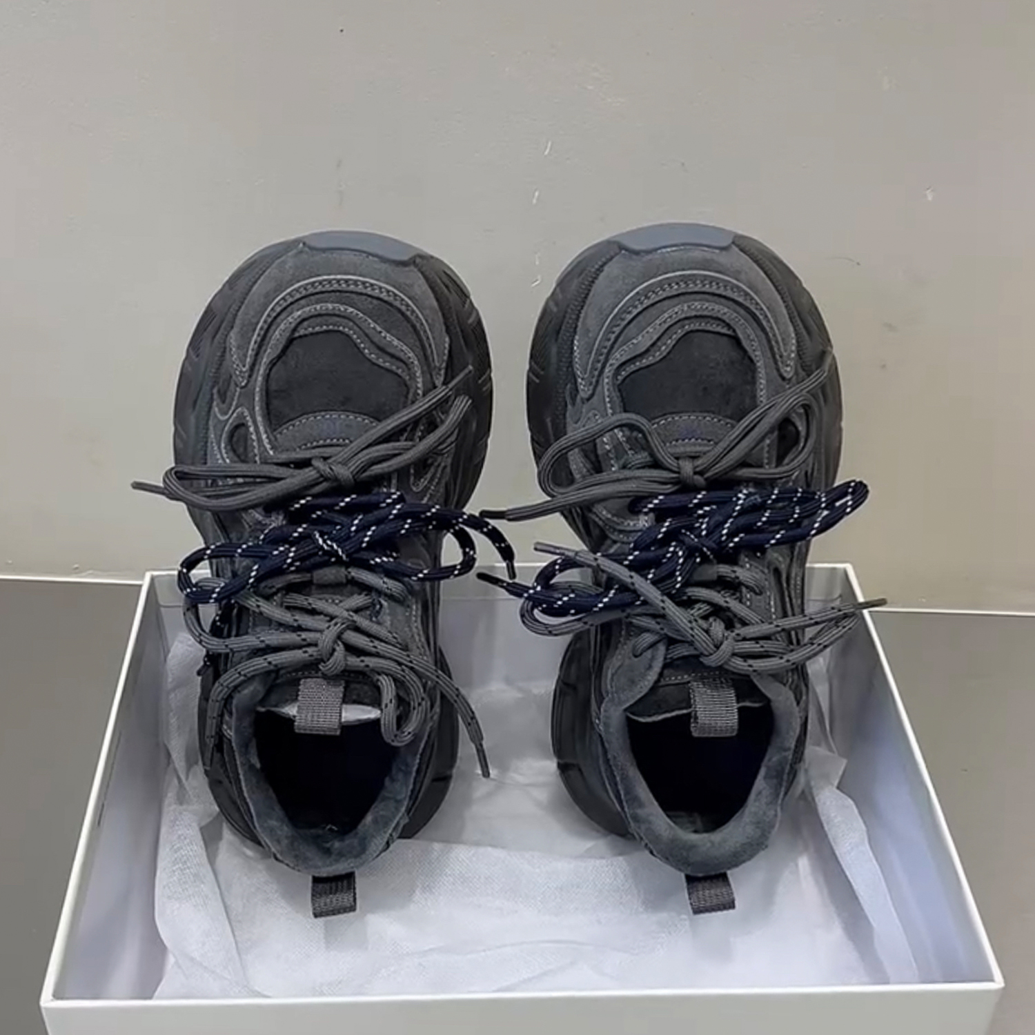 棉鞋女2025秋冬季新款真皮复古百搭潮流运动加绒休闲超火老爹鞋女