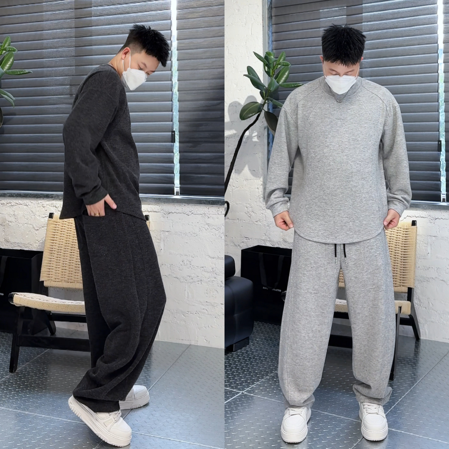 男士厚款秋季新品时尚套装