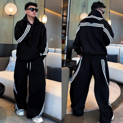 韩版高级感男士运动休闲套装