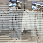 美式半拉链运动卫衣男生秋季穿搭简约解构上衣cleanfit连帽套装潮