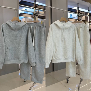 美式半拉链运动卫衣男生秋季穿搭简约解构上衣cleanfit连帽套装潮