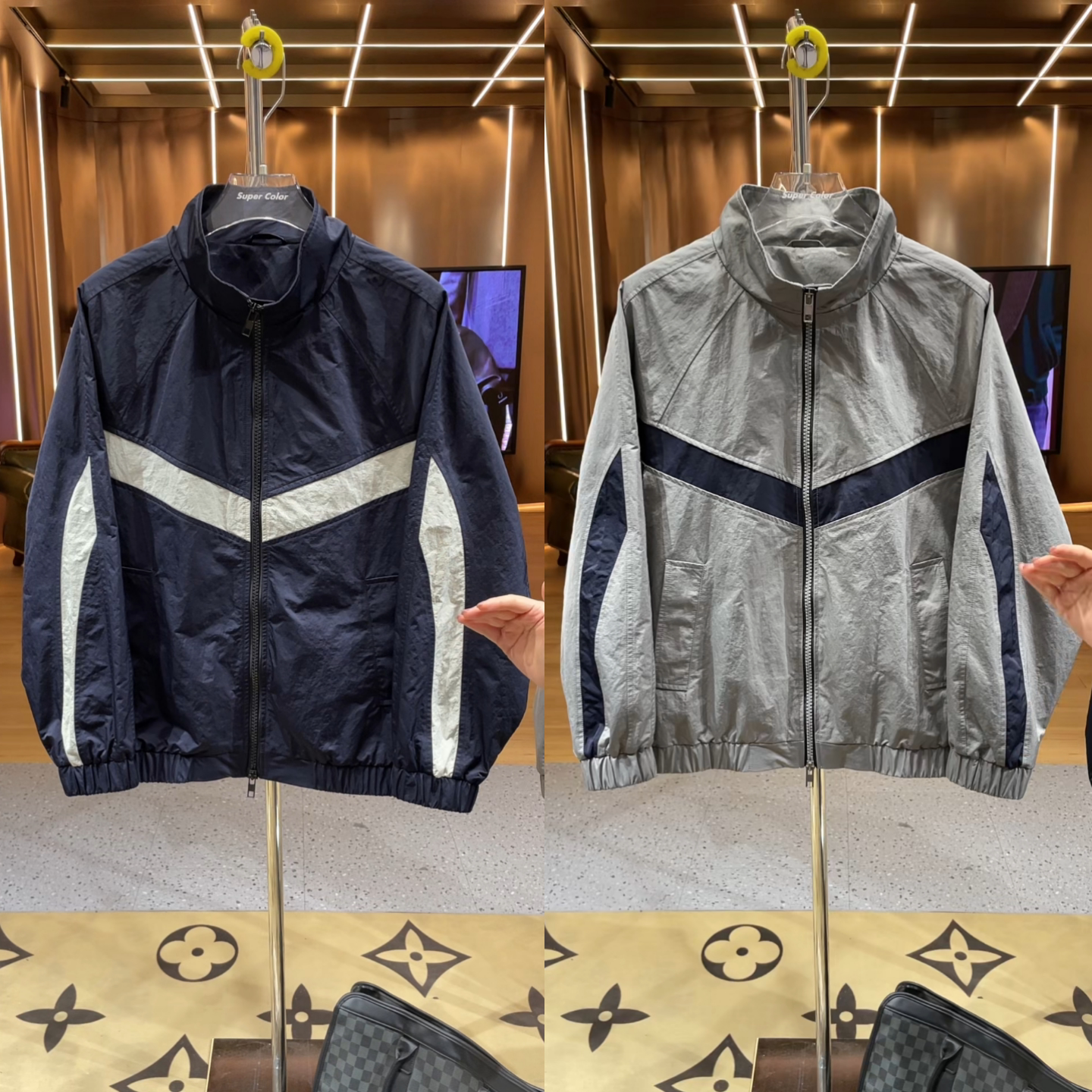 【黑武士立领夹克】春季爆款男士时尚休闲拼接撞色百搭高级感外套