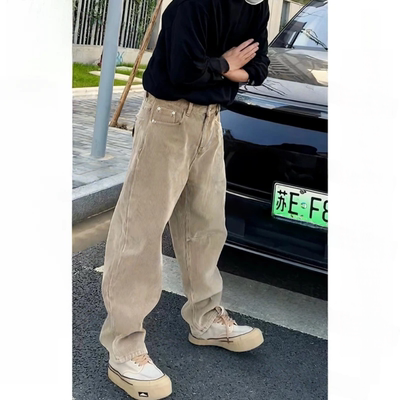 美式灯芯绒加绒休闲裤男士冬季