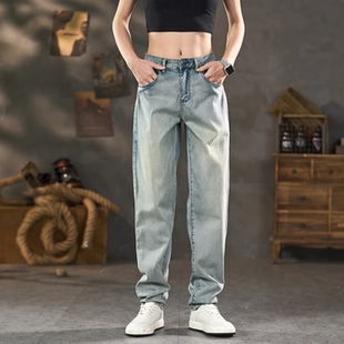 男锥形直筒通勤舒适高品质休闲复古百搭水洗休闲裤 牛仔裤 新款 春季