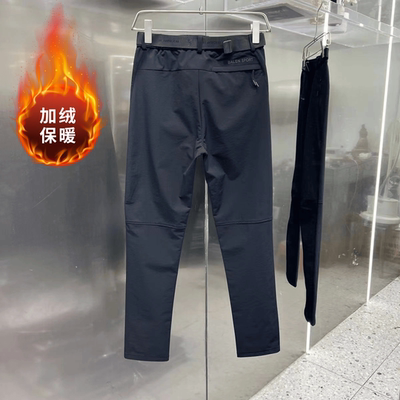 冲锋裤男秋冬新款加绒休闲裤