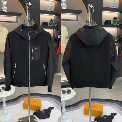 欧版轻奢秋季新款连帽外套