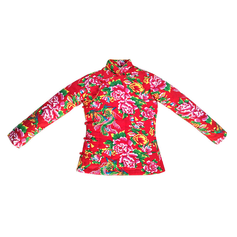 2022新款偏襟手工棉花棉衣加厚大襟棉袄东北大花立领盘扣修身民族,女装/女士精品,棉衣/棉服,淘宝优惠券,粉丝福利购,淘宝优惠卷