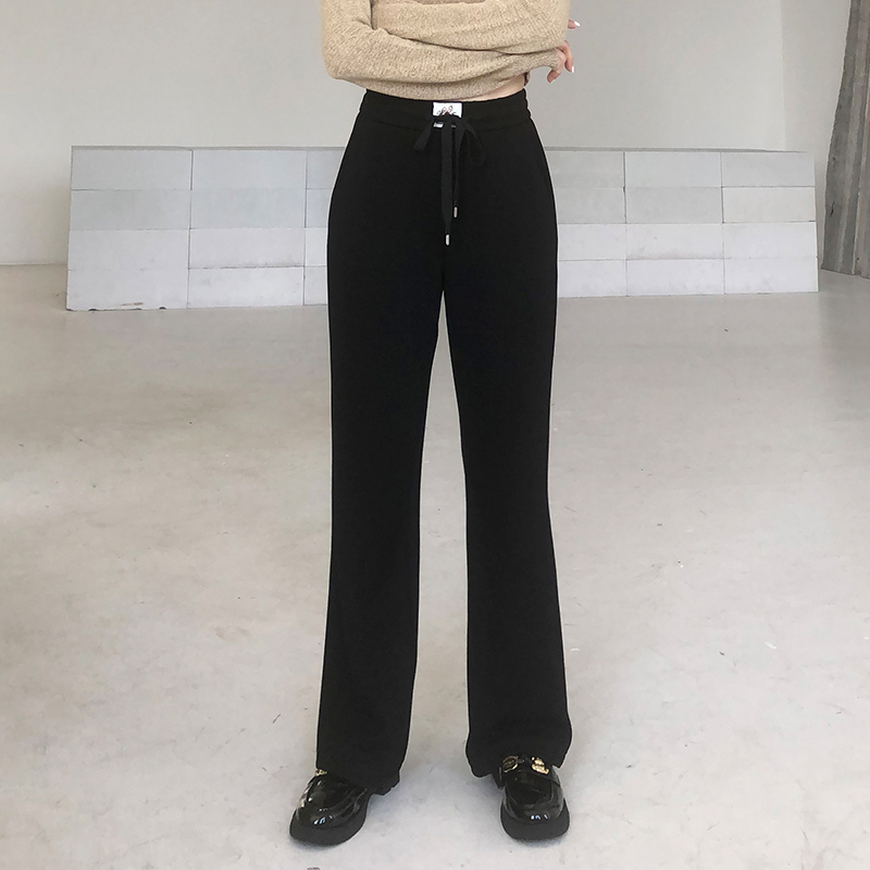 高腰休闲香依雅园长裤