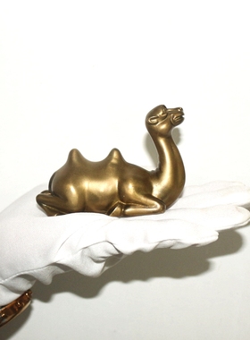 吉祥纯铜毛笔架招财摆件