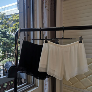 网纱蕾丝双层安全裤 女防走光打底裤 三分短裤 可外穿夏季