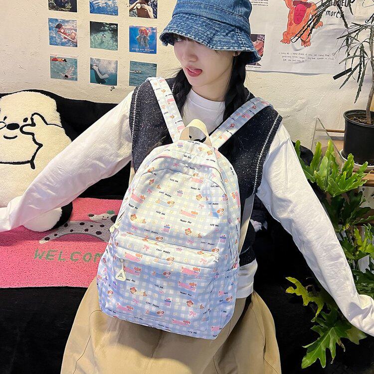 高颜值初高中学生书包2025新款双肩包大容量ins小众少女旅行背包