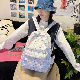 高颜值初高中学生书包2025新款双肩包大容量ins小众少女旅行背包